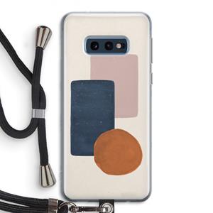CaseCompany Geo #3: Samsung Galaxy S10e Transparant Hoesje met koord
