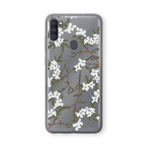 CaseCompany Blossoming spring: Samsung Galaxy A11 Transparant Hoesje