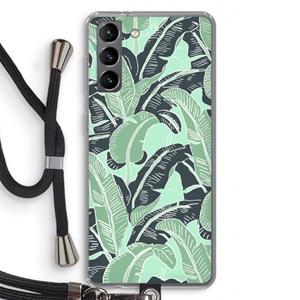 CaseCompany This Sh*t Is Bananas: Samsung Galaxy S21 Transparant Hoesje met koord