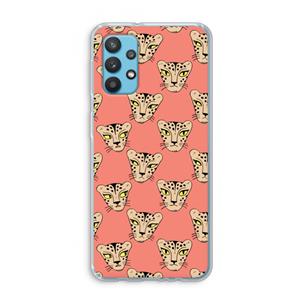 CaseCompany Tijger: Samsung Galaxy A32 4G Transparant Hoesje