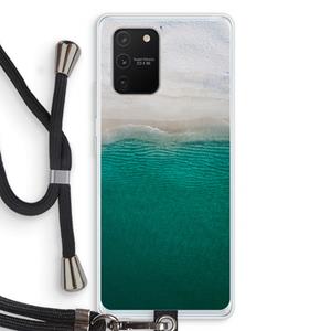 CaseCompany Stranded: Samsung Galaxy S10 Lite Transparant Hoesje met koord