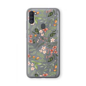 CaseCompany Sweet little flowers: Samsung Galaxy A11 Transparant Hoesje