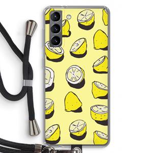CaseCompany When Life Gives You Lemons...: Samsung Galaxy S21 Transparant Hoesje met koord