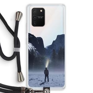 CaseCompany Wanderlust: Samsung Galaxy S10 Lite Transparant Hoesje met koord