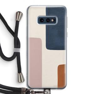 CaseCompany Geo #5: Samsung Galaxy S10e Transparant Hoesje met koord