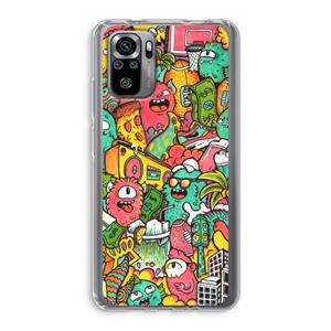 CaseCompany Vexx City: Xiaomi Redmi Note 10S Transparant Hoesje