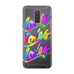 CaseCompany Loves: Samsung Galaxy A6 Plus (2018) Transparant Hoesje