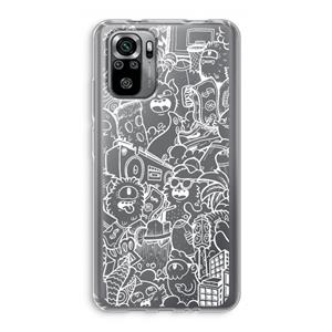 CaseCompany Vexx City #2: Xiaomi Redmi Note 10S Transparant Hoesje