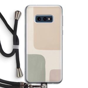 CaseCompany Geo #7: Samsung Galaxy S10e Transparant Hoesje met koord