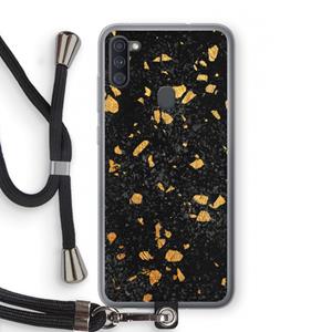 CaseCompany Terrazzo N°7: Samsung Galaxy A11 Transparant Hoesje met koord