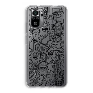 CaseCompany Vexx Black City : Xiaomi Redmi Note 10S Transparant Hoesje