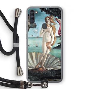 CaseCompany Birth Of Venus: Samsung Galaxy A11 Transparant Hoesje met koord