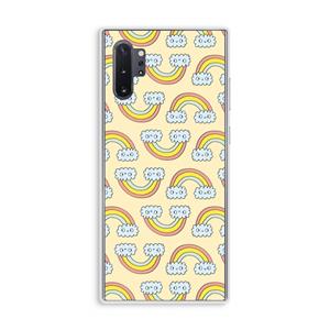 CaseCompany Regenboog: Samsung Galaxy Note 10 Plus Transparant Hoesje