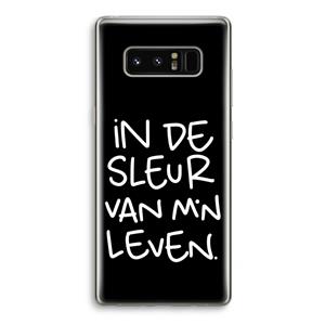 CaseCompany De Sleur: Samsung Galaxy Note 8 Transparant Hoesje