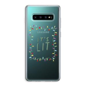 CaseCompany It's Lit: Samsung Galaxy S10 Plus Transparant Hoesje