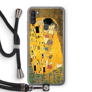 CaseCompany Der Kuss: Samsung Galaxy A11 Transparant Hoesje met koord