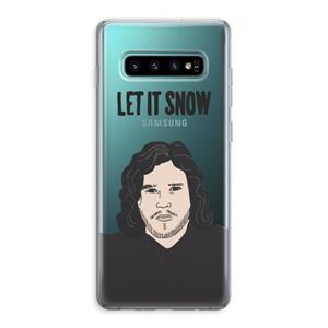 CaseCompany Let It Snow: Samsung Galaxy S10 Plus Transparant Hoesje