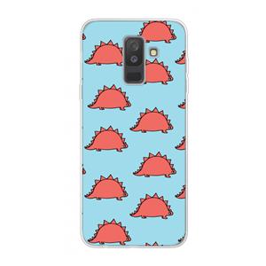 CaseCompany Dinosawrr: Samsung Galaxy A6 Plus (2018) Transparant Hoesje