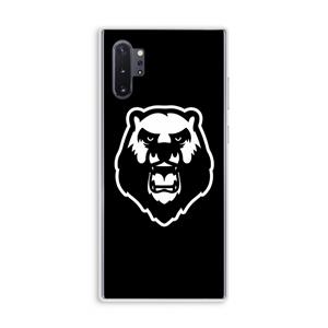 CaseCompany Angry Bear (black): Samsung Galaxy Note 10 Plus Transparant Hoesje