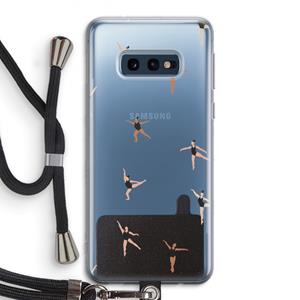 CaseCompany Dancing #1: Samsung Galaxy S10e Transparant Hoesje met koord
