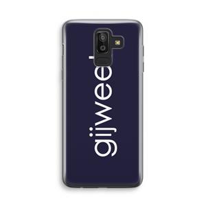 CaseCompany Gijweet: Samsung Galaxy J8 (2018) Transparant Hoesje