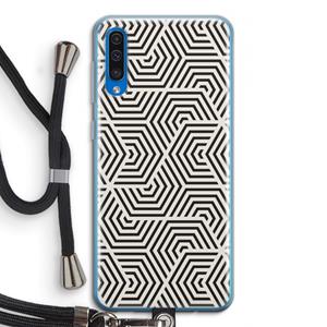 CaseCompany Magic pattern: Samsung Galaxy A50 Transparant Hoesje met koord