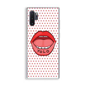 CaseCompany Yolo Denise: Samsung Galaxy Note 10 Plus Transparant Hoesje