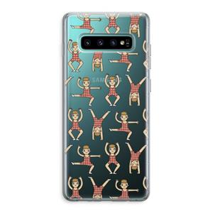 CaseCompany Gymboys: Samsung Galaxy S10 Plus Transparant Hoesje