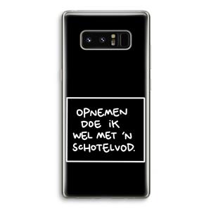 CaseCompany Schotelvod: Samsung Galaxy Note 8 Transparant Hoesje