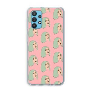 CaseCompany King Kylie: Samsung Galaxy A32 4G Transparant Hoesje