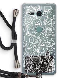 CaseCompany Vexx City #2: Sony Xperia XZ2 Compact Transparant Hoesje met koord