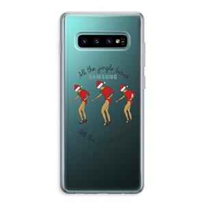 CaseCompany Jingle Ladies: Samsung Galaxy S10 Plus Transparant Hoesje