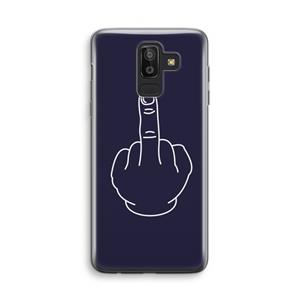 CaseCompany F**k U: Samsung Galaxy J8 (2018) Transparant Hoesje