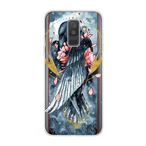 CaseCompany Golden Raven: Samsung Galaxy A6 Plus (2018) Transparant Hoesje