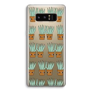 CaseCompany Sansevieria: Samsung Galaxy Note 8 Transparant Hoesje