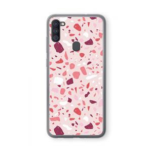 CaseCompany Terrazzo N°15: Samsung Galaxy A11 Transparant Hoesje