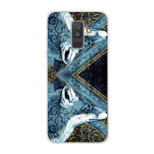 CaseCompany Golden Fox: Samsung Galaxy A6 Plus (2018) Transparant Hoesje