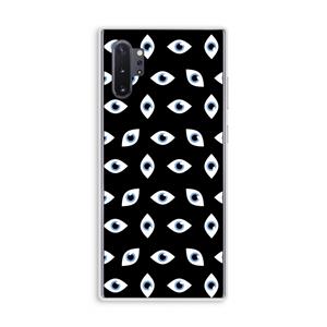 CaseCompany Eyes pattern: Samsung Galaxy Note 10 Plus Transparant Hoesje