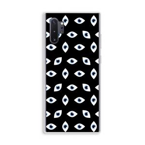 CaseCompany Eyes pattern: Samsung Galaxy Note 10 Plus Transparant Hoesje