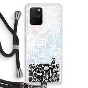 CaseCompany Vexx Mixtape #2: Samsung Galaxy S10 Lite Transparant Hoesje met koord