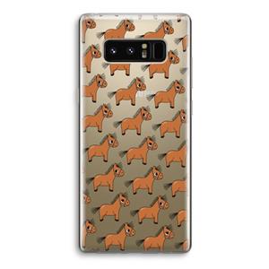 CaseCompany Pony: Samsung Galaxy Note 8 Transparant Hoesje