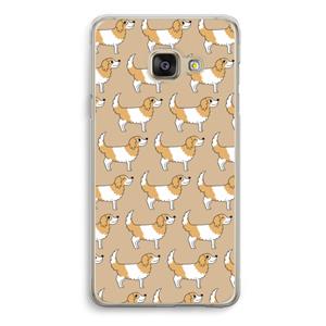 CaseCompany Doggy: Samsung A3 (2017) Transparant Hoesje