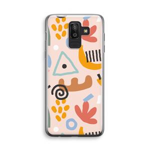 CaseCompany Abstract: Samsung Galaxy J8 (2018) Transparant Hoesje