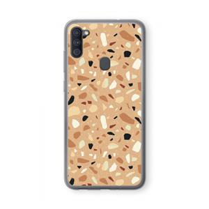 CaseCompany Terrazzo N°17: Samsung Galaxy A11 Transparant Hoesje