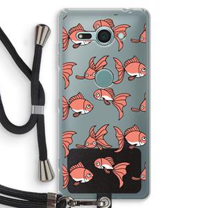 CaseCompany Blub: Sony Xperia XZ2 Compact Transparant Hoesje met koord