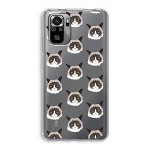 CaseCompany It's a Purrr Case: Xiaomi Redmi Note 10S Transparant Hoesje