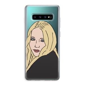 CaseCompany Mary Kate: Samsung Galaxy S10 Plus Transparant Hoesje