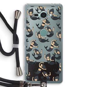 CaseCompany Zeemeermin: Sony Xperia XZ2 Compact Transparant Hoesje met koord
