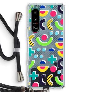 CaseCompany 8-bit N°1: Sony Xperia 5 III Transparant Hoesje met koord
