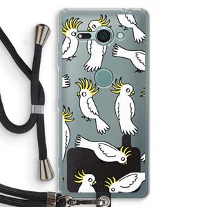 CaseCompany Papegaai: Sony Xperia XZ2 Compact Transparant Hoesje met koord
